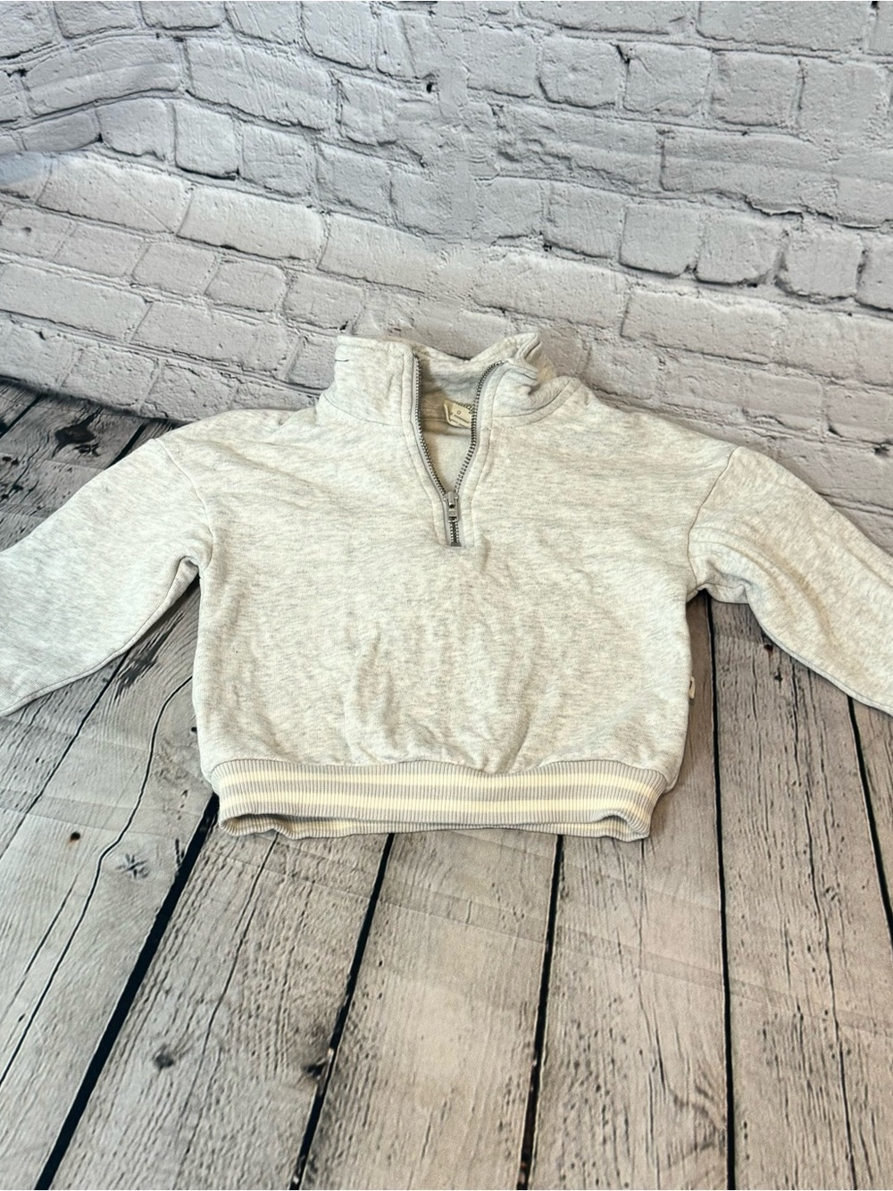 Nature Baby Gray Half Zip Sweatshirt